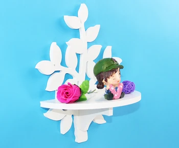 

2019 modern style wooden decorative wall shelf Creative farmhouse style wood shelf wall decor