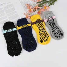 Женские высококачественные бандажные носки для йоги, Нескользящие быстросохнущие демпфирующие Носки для пилатеса и балета, хорошее сцепление для мужчин и женщин, хлопковые носки