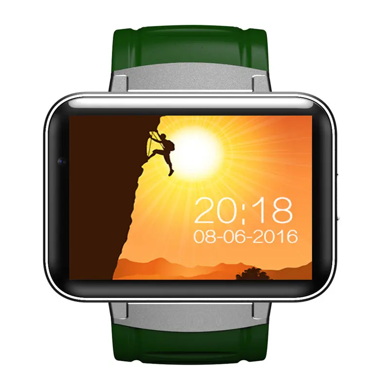 Умные часы для мужчин DM98 H5 F5 DZ09, умные часы с поддержкой Nano SIM карты, 3G, Wi-Fi, gps, аккумулятор 900 мАч, для apple, xiaomi, huawei, часы - Цвет: green
