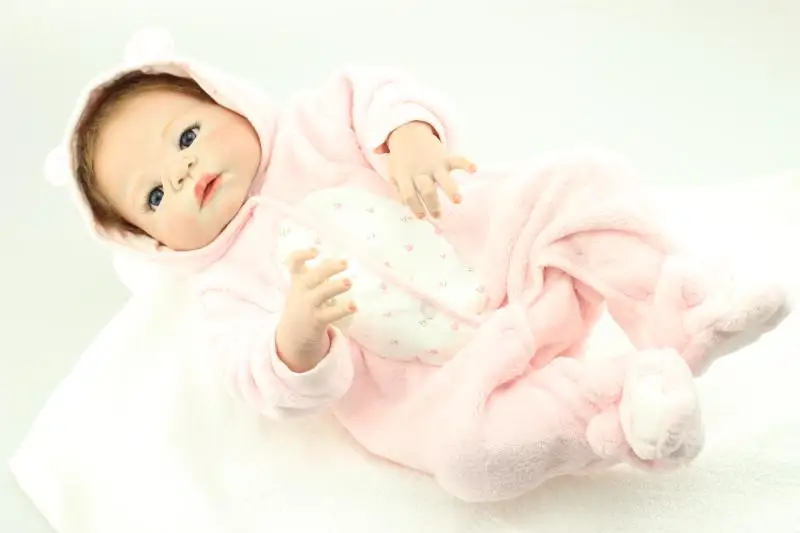 

58cm full silicone reborn dolls bebe alive boy lifelike newborn girl babies doll reborn for child bath shower bedtime play toy