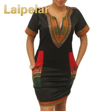 Африканские платья для женщин, винтажное обтягивающее мини-платье, повседневное, Африканский принт, дамские индийские платья размера плюс, женская одежда