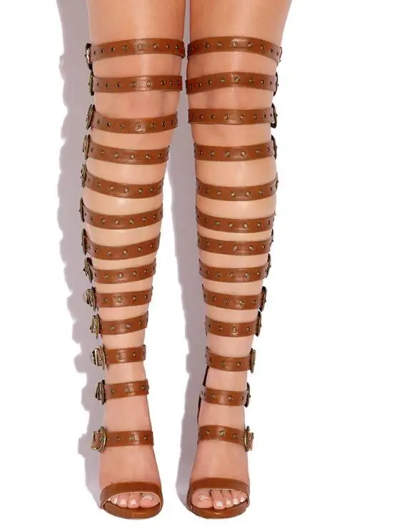 Über Riemen Schuh Frauen Stiefel Picture Weibliche Schnallen Hot High As Picture Das Heel Mode Klassische Damen Sexy Sommer Gladiator Stil Knie as Kleid t8wUnfqE