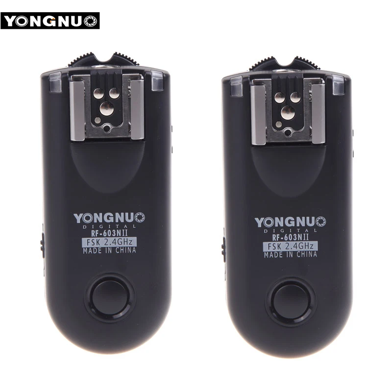 Светодиодная лампа для видеосъемки Yongnuo RF-603N II N1 RF 603 N1 RF-603 N1 Беспроводной триггер для трансивера для Nikon D800 D700 D300 D200 D3 D2 D1 D2H D1X