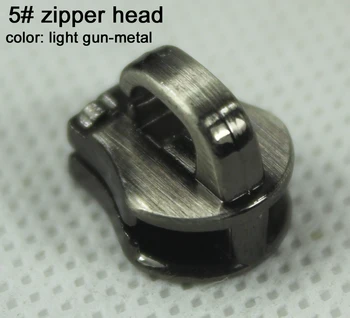 

5# metal zipper head for metal zipper light gun-metal zipper head zipper slider