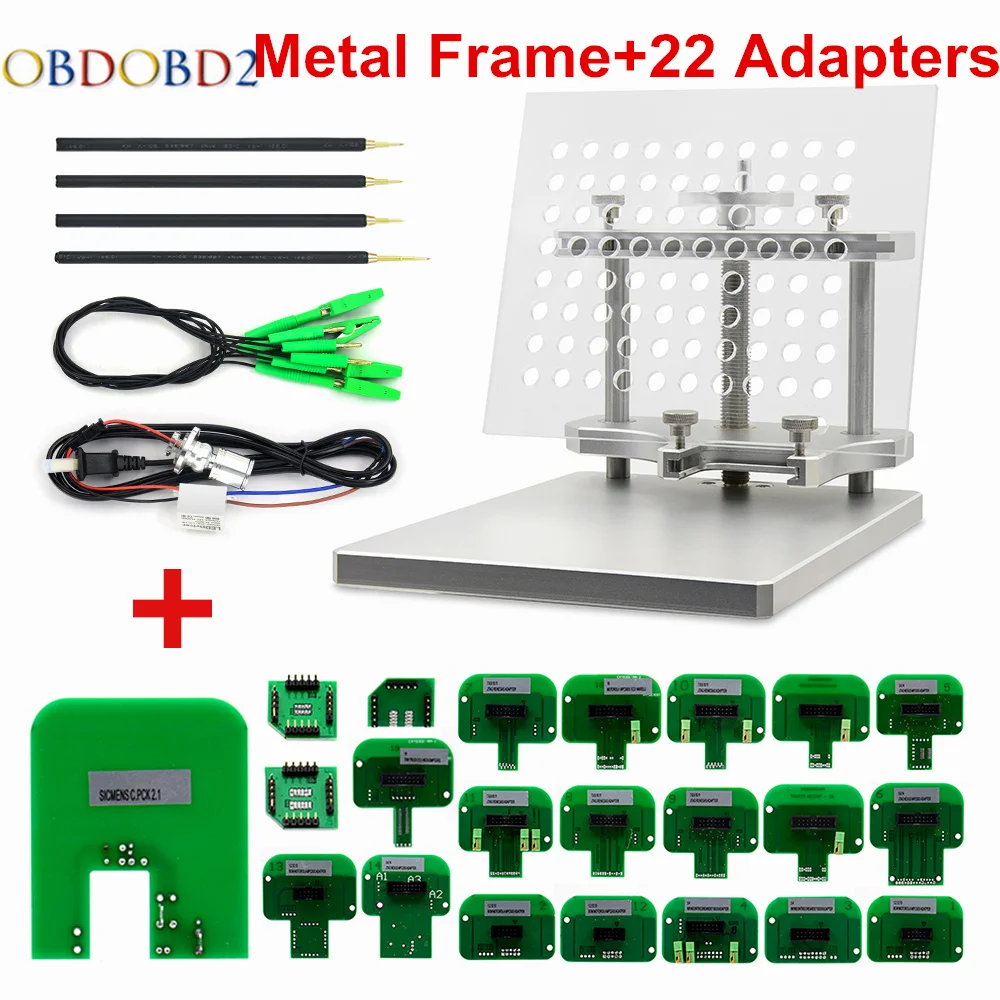 2018 нержавеющая светодио дный BDM кадр 22 Адаптеры ECU чип-тюнинг инструмент для CMD 100 комплекты подходит для KTAG KESS galletto FGTECH