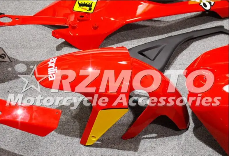 Литья под давлением ABS Полный комплект обтекателя подходит для Aprilia RS125 06 07 08 09 10 11 RS 125 2006 2007 2011 Пользовательские красный