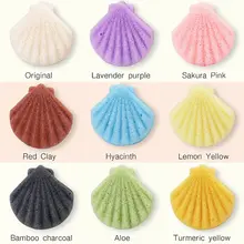 Скорлупа Лицевая ГУБКА Konjac Губка косметический спонж уход за лицом, очищение губка натуральный аморфофаллюс коньяк слоеное очищающее средство для лица промывка смыватель 9 цветов