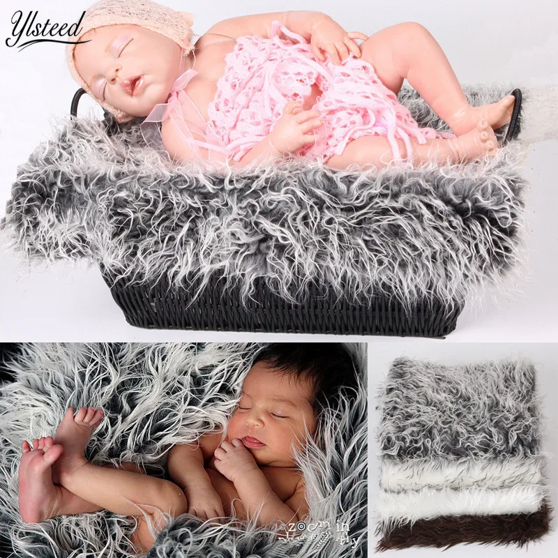 50*50cm Newborn Photography Props Fleece Baby Blanket Newborn