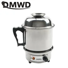 DMWD 2 слоя многофункциональная электрическая сковорода горячий горшок маленький горшок для приготовления пищи Пароварка электрическая нагревательная чашка лапша мини горшок плита ЕС