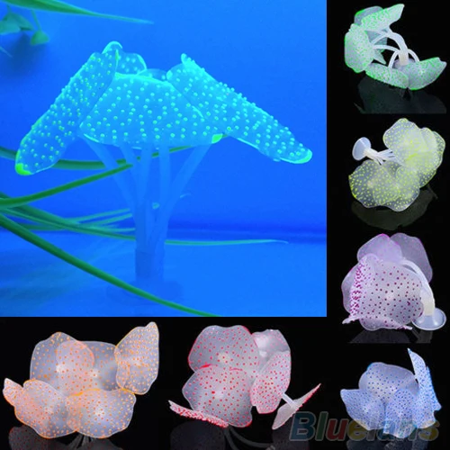 

Silicone Artificial Fish Tank Aquarium DIY Ornament Water Decor Plant Coral