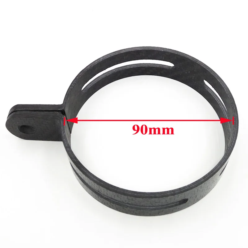 Free Shipping 90mm 102mm Diameter Carbon Fiber Clamp Motorcycle