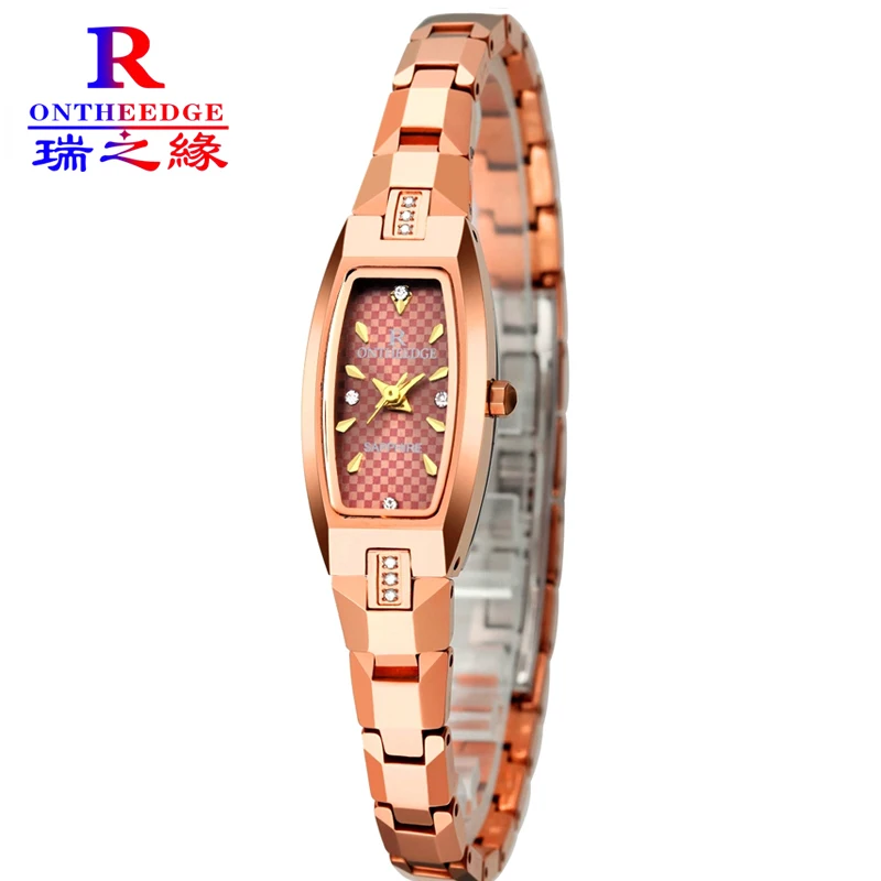 

ONTHEEDGE Ladies Watch Women Tungsten watch Quartz Watches Girls Ladies Wristwatch Relogio Feminino