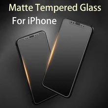 9 H антибликовое матовое закаленное стекло для iphone 8 7 6 PLUS X XS XR Защита экрана для iphone XS MAX матовая защитная пленка