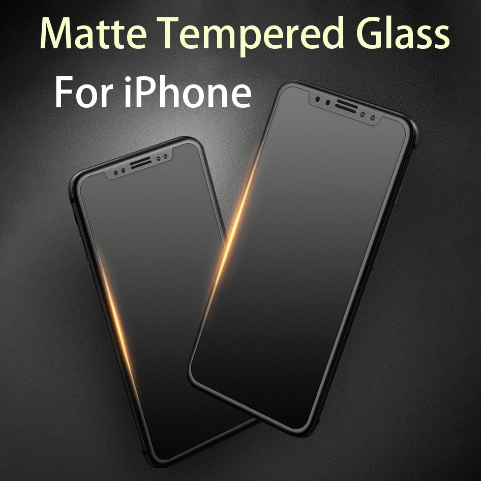 

9H Anti-glare Matte Tempered Glass For iphone 8 7 6 PLUS X XS XR Screen Protector For iphone XS MAX Frosted Protective glas Film