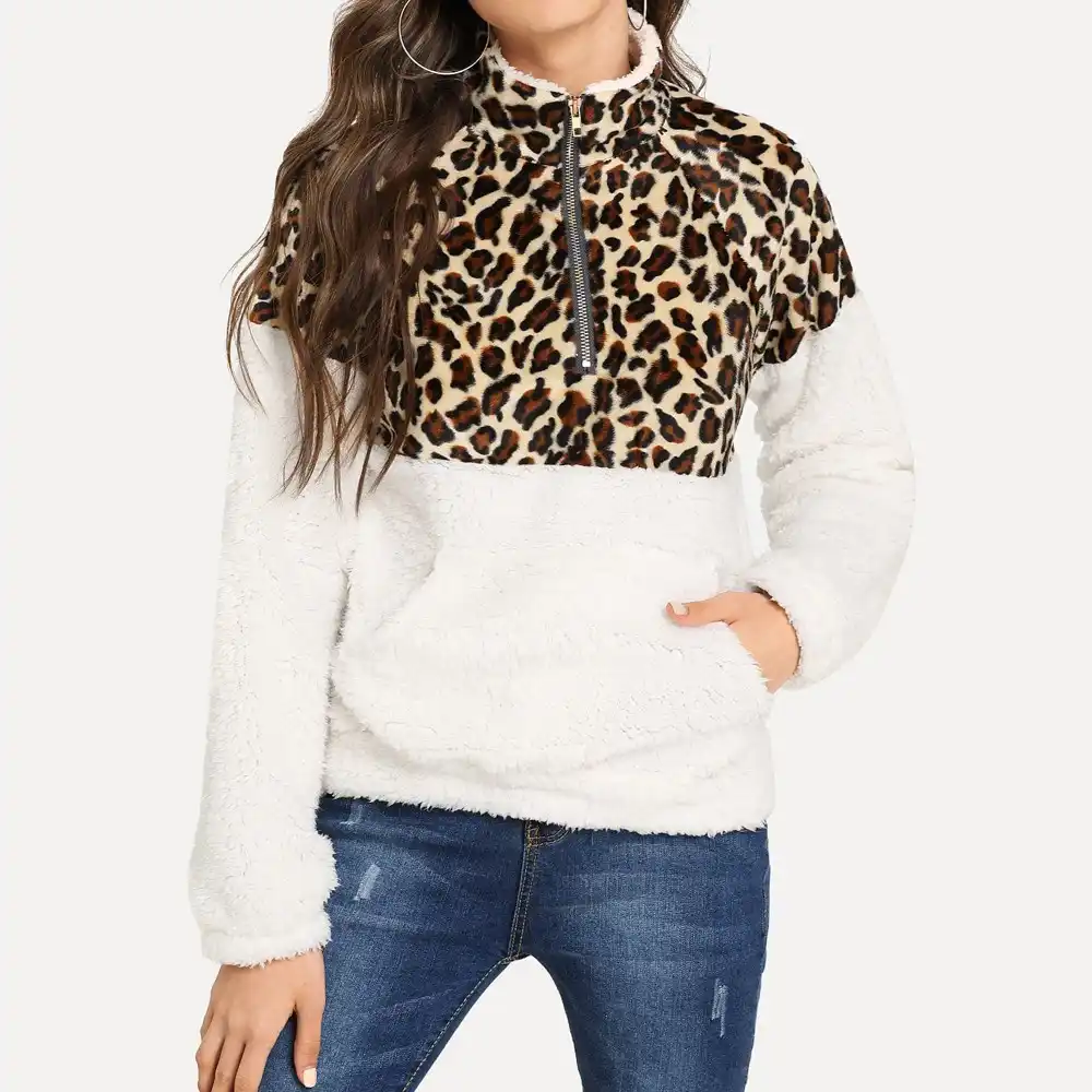 leopard print hoodie