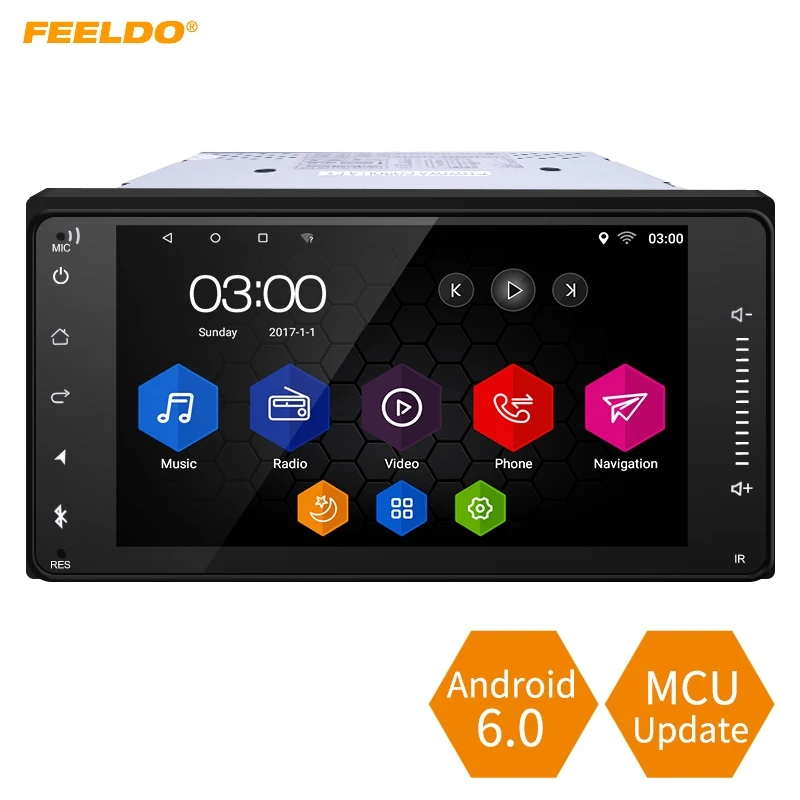 Flash Deal FEELDO 7" Short Case Android 6.0 Car Media Player With GPS Navi Radio For Toyota Universal Land Cruiser/Prado/Fortuner/Camry 0 Flash Deal FEELDO 7" Short Case Android 6.0 Car Media Player With GPS Navi Radio For Toyota Universal Land Cruiser/Prado/Fortuner/Camry 0
