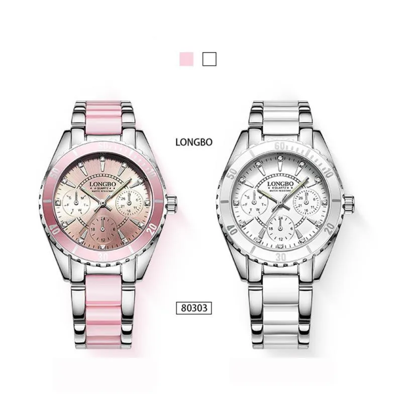 

Luxury Brand Fashion Watch Women Luxury Ceramic And Alloy Bracelet Wristwatch Ladies Dress Watches Relogios Femininos