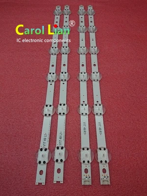 Новый комплект из 4 Светодиодный ных лент для LG 49UV340C 49UJ6565 49UJ670V V17 49 R1 L1 ART3 2862 2863