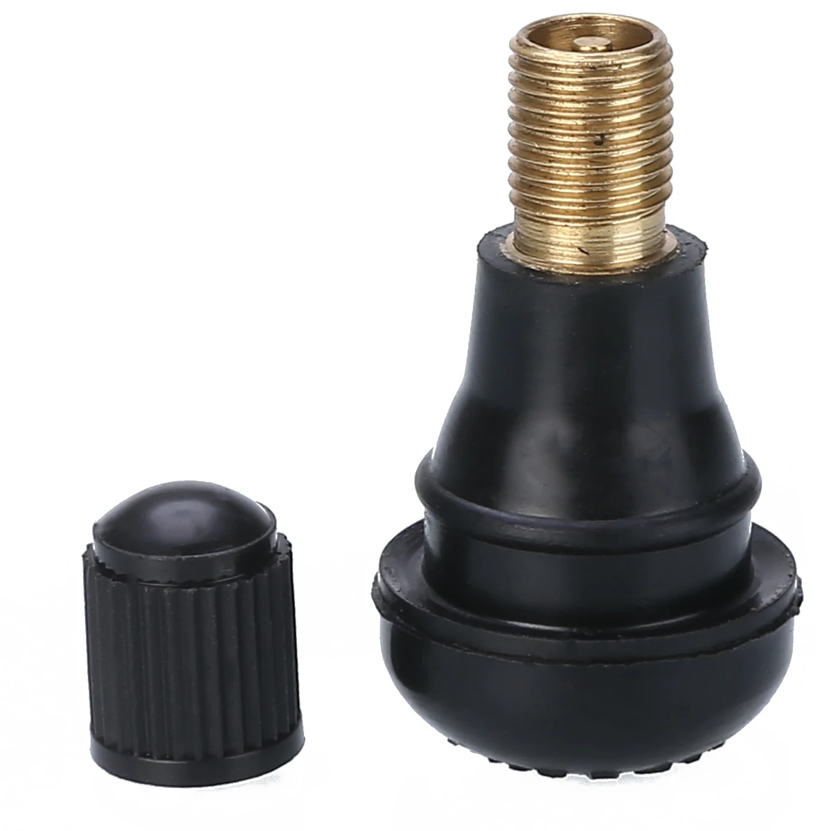 For Moped Motorcycle Car Quad 10pcs/set Auto TR412 Tire Valve Stems Short Black Rubber Tyre Tubeless Snap-in Vavle Mayitr