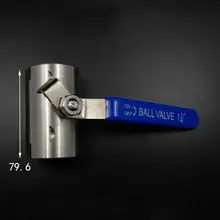 201 Нержавеющая сталь шелк рот шаровой клапан DN32 1-1/" BSPP Женский воды газойль 16 бар 0- 80 C