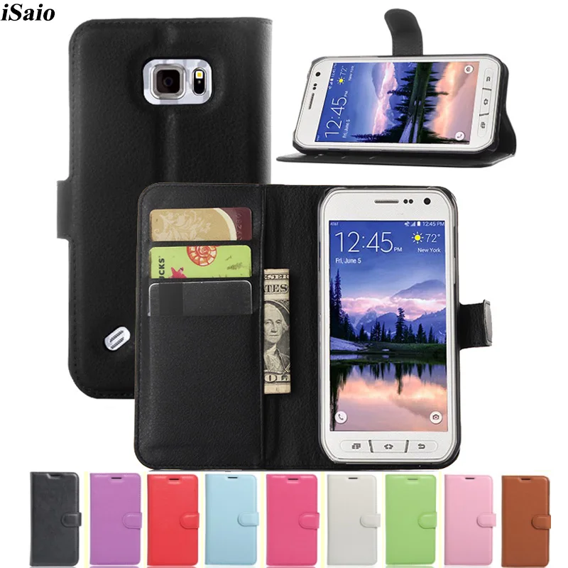 Flip Leather Case for Samsung Galaxy S6 Active G890 G890A