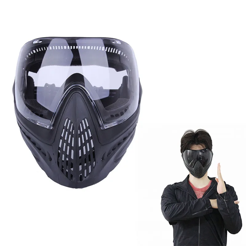 

FMA Anti-fog Dustproof Protector Goggles Full Face Mask Outdoor Airsoft Safety F1 Paintball Goggles With Black Lens