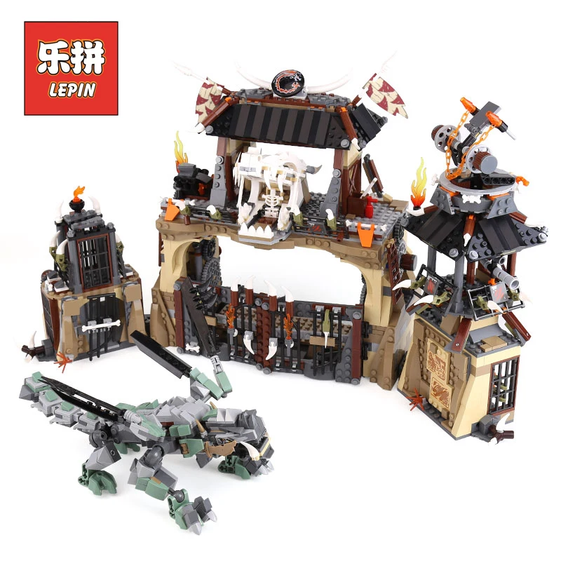 

Lepin Ninja Movie 06082 the Dragon Pit Set Compatible 70655 Model Building Blocks Bricks Kids Toy for Children Christmas Gift
