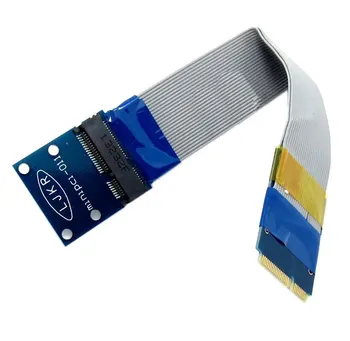 

10PCS Flexible Mini PCI Express PCI-e Mini Card Extender 52pin Male to Female Extension FFC Cable
