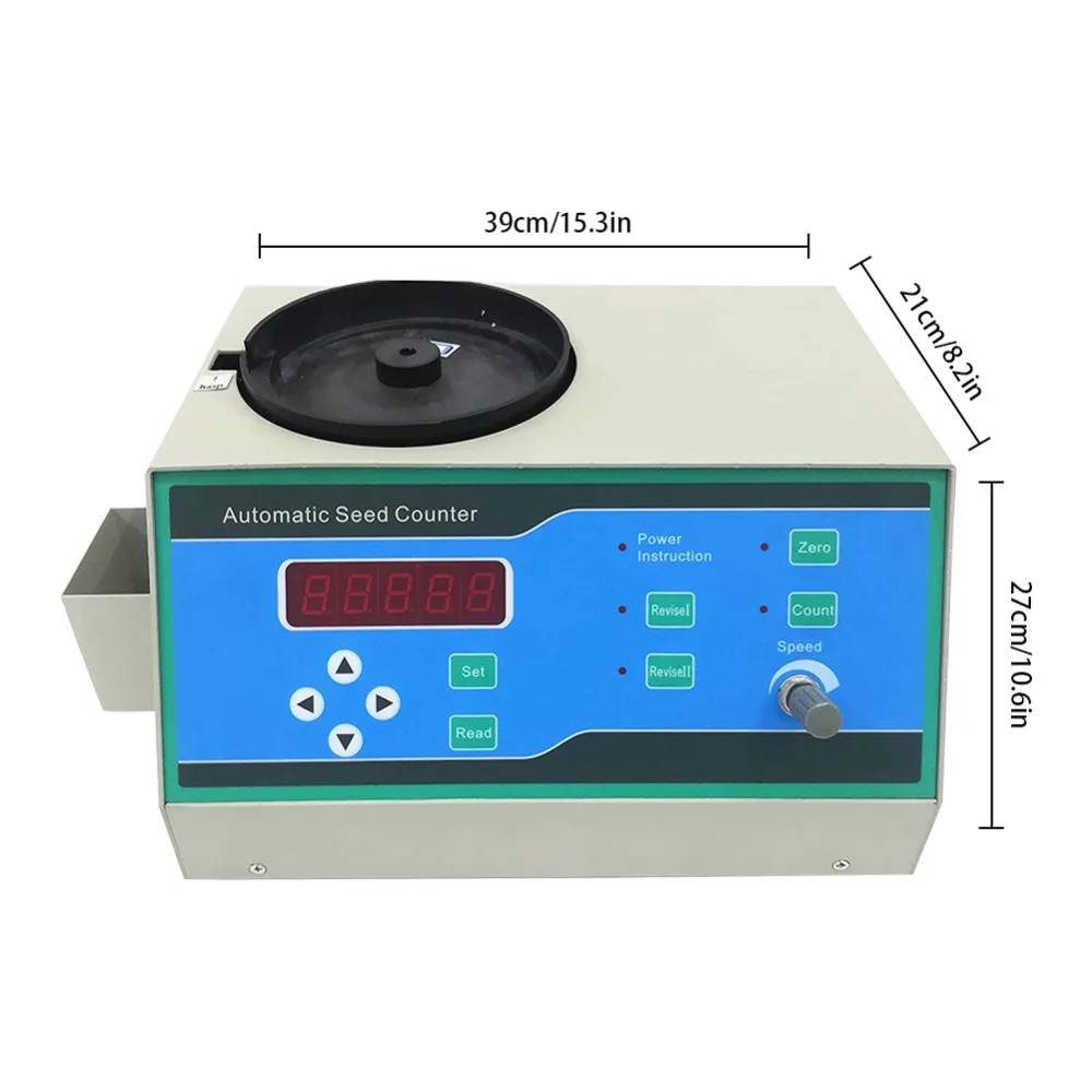 SLY-C автоматический счетчик семян, точный прибор для подсчета семян различных форм, светодиодный супербесшумный микрокомпьютер