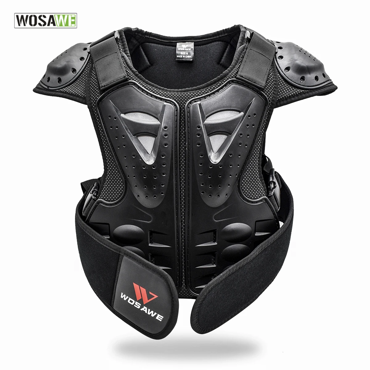 

WOSAWE Kids Body Chest Spine Protector Protective Guard Vest Cycling Jacket Children Amour Gear for Motocross Dirt Bike Skating