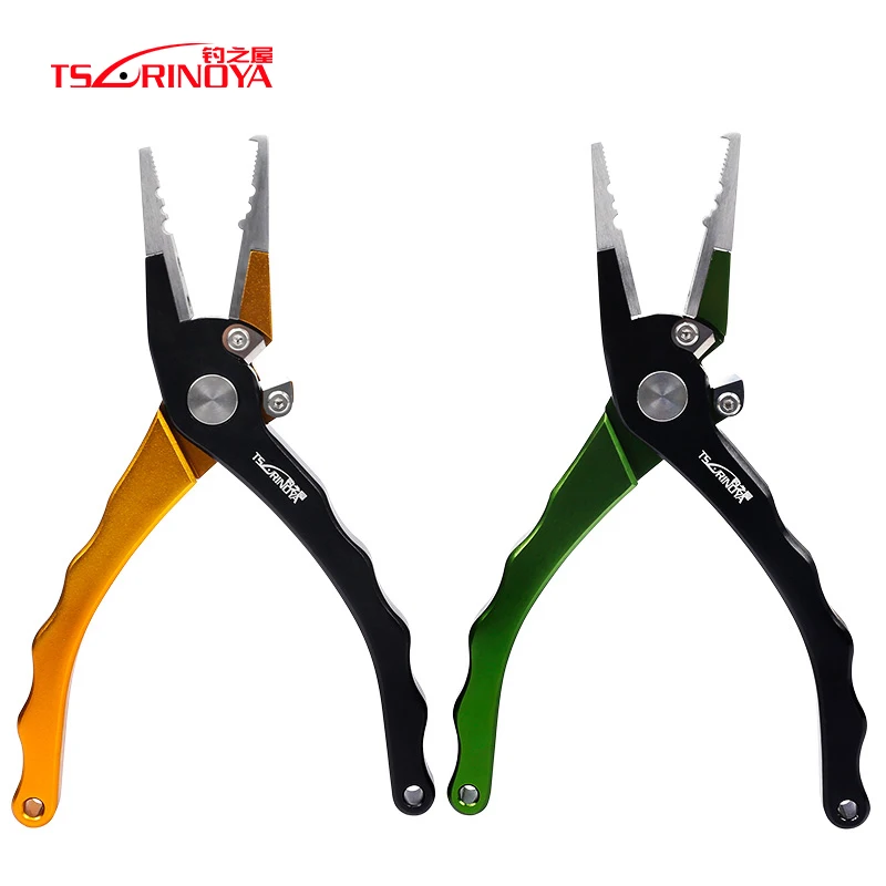 

TSURINOYA 19cm 145g Aviation Aluminum-alloy Multi-Purpose Pliers Braid Cutter Grip Alicate Alicate De Pesca Fishing Accessaries