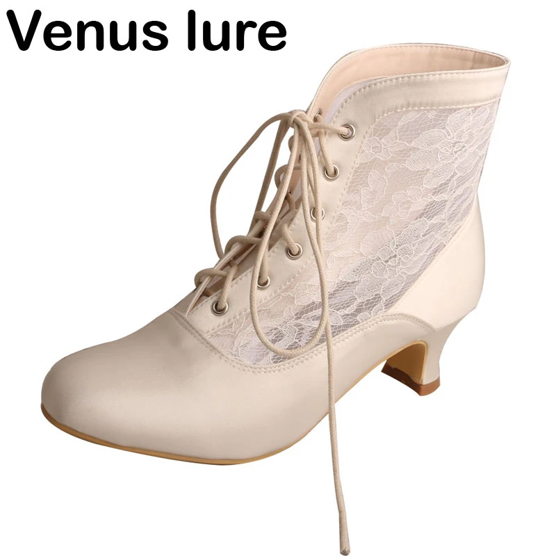 venus lace up boots
