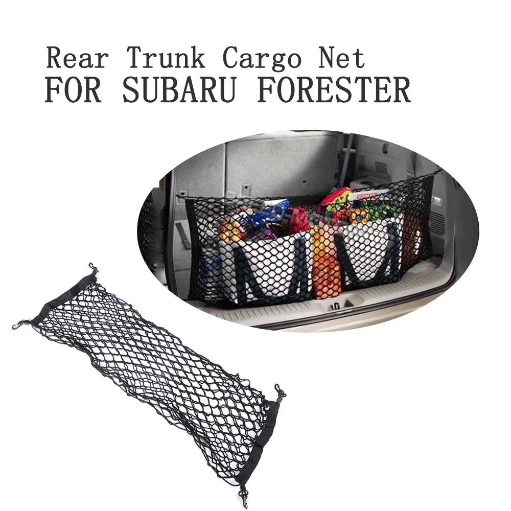 Car Rear Trunk Boot Cargo Net Mesh Storage Organizer Pocket for Subaru Forester 90cm*30cm Car