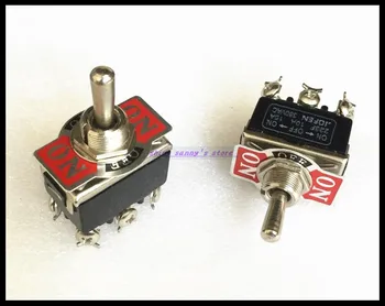

5pcs/Lot 6-Pin 3 Position ON-OFF-ON Spring Return Momentary Switch 15A 250VAC Toggle Switch 223F Brand New