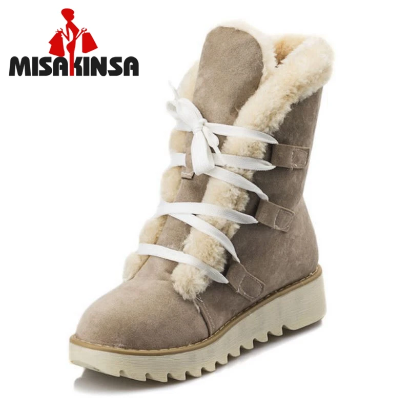 online Tamanho Gladiador 32 43 Metade Curto Bota de Neve Botas Mulheres Flats Senhoras Warm Plush Inverno Meados de Bezerro Botas Calçado sapatos Mulher