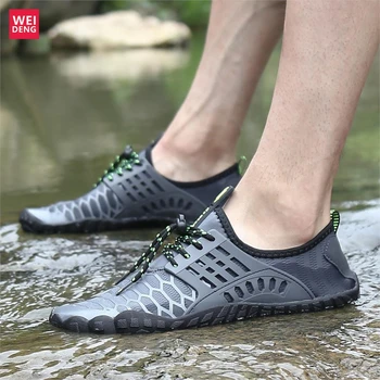 

WeiDeng Men Casual Upstream Beach Water Leisure Outdoor Water Best Shoes Flat Light Dry Breathable Fashion Comfortable Summer