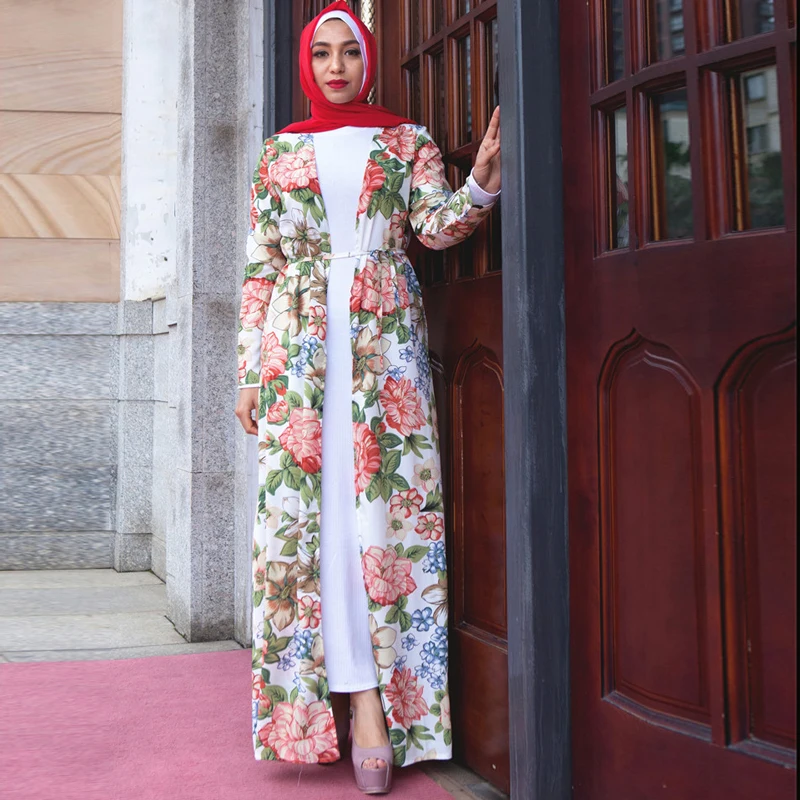 

2019 Abaya Robe Dubai Qatar Oman Kimono Cardigan Muslim Hijab Dress Abayas For Women Caftan Marocain Turkish Islamic Clothing