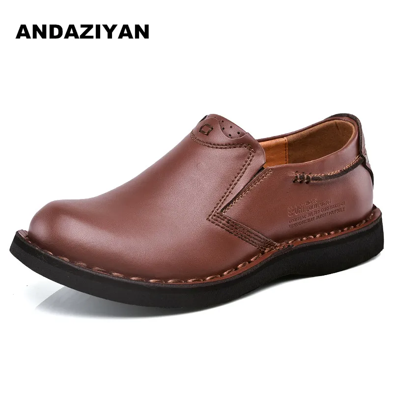 

Sewing line tooling shoes men leather big shoes low to help men's business shoes