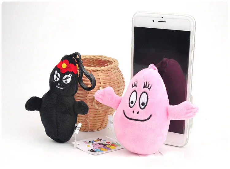 

new Barbapapa Pluh Doll Figure Anime Clip Keychain Toy 10cm
