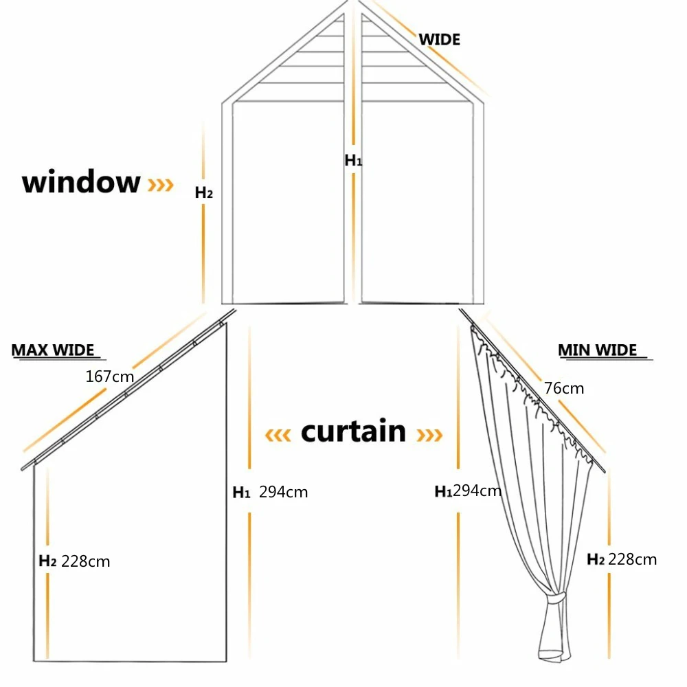 NICETOWN 1 пара теплоизолированные наклонные оконные шторы для виллы драпировки для окна на крыше чердак комната затемняющие занавески