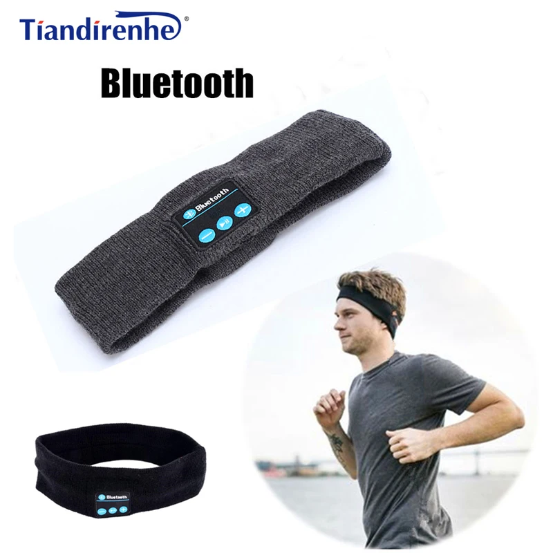 Tiandirenhe беспроводные Bluetooth наушники для сна головной убор мягкий теплый спортивный умный колпачок умный динамик стерео гарнитура с микрофоном