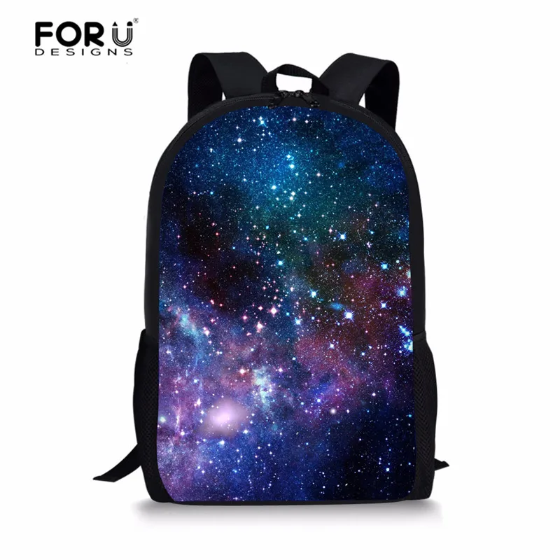 FORUDESIGNS/рюкзак с изображением Галактики, космоса, звезды, детский школьный рюкзак с 3d принтом, набор школьной сумки для студентов, школьный ранец для подростков, школьный ранец для женщин, Mochila - Цвет: Z3161C
