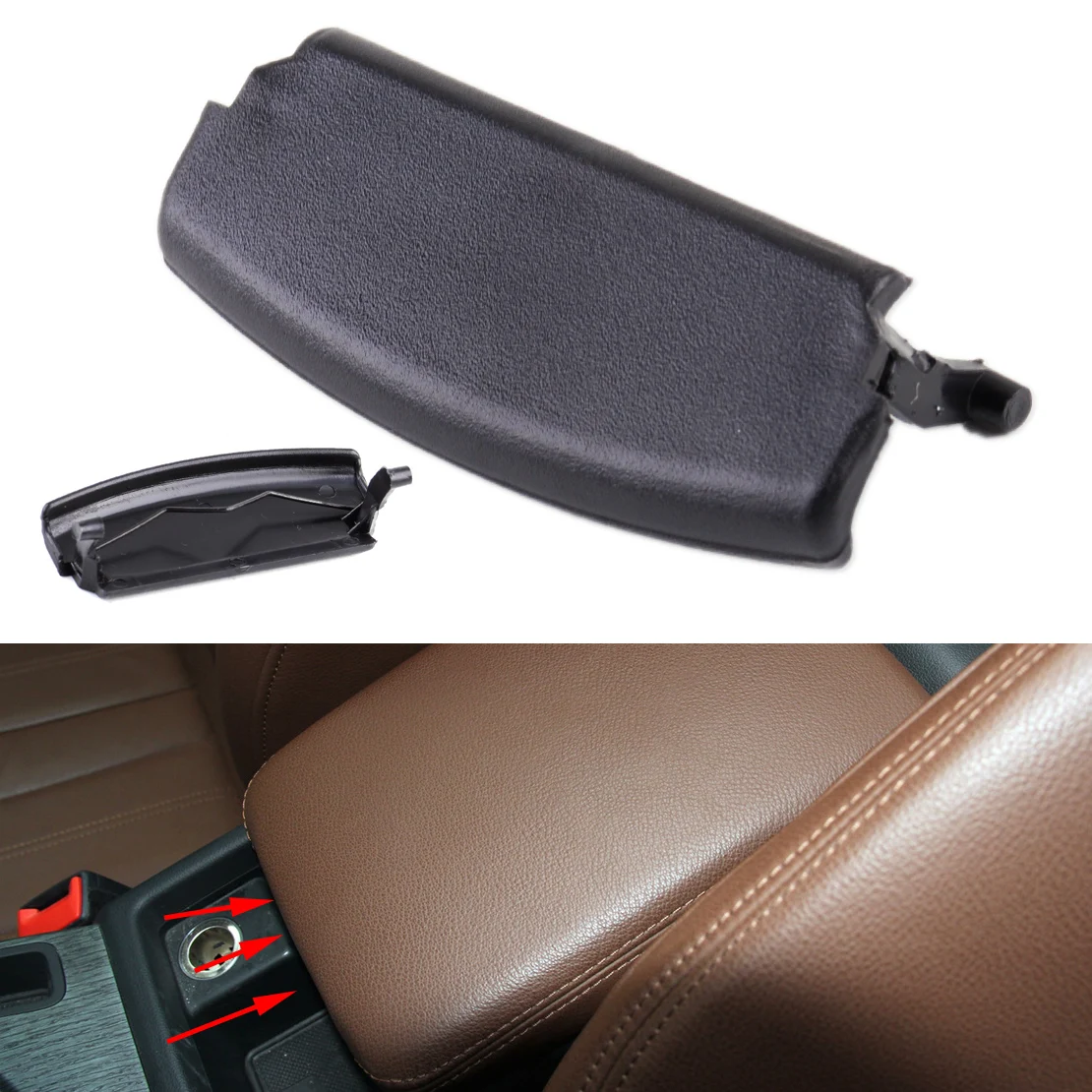 

CITALL E 177b E177B Black Center Console Armrest Lid Latch Clip Fit For Audi A4 B6 B7 2002 2003 2004 2005 2006 2007 2008