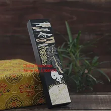 Китайский ttraditional живописи тушью stick песня Ян Твердые чернила Аньхой oldhukaiwen Хуэй mo каллиграфия чернила Pine-сажи