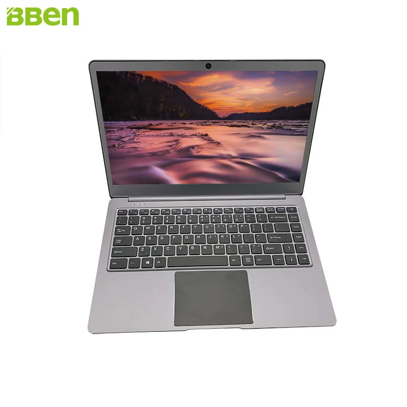 Bben 14,1 дюймовый ноутбук 1920X1080 FHD type-C cpu intel celeron N3450 pro Windows10 система 4 ГБ/64 ГБ(стальной серый