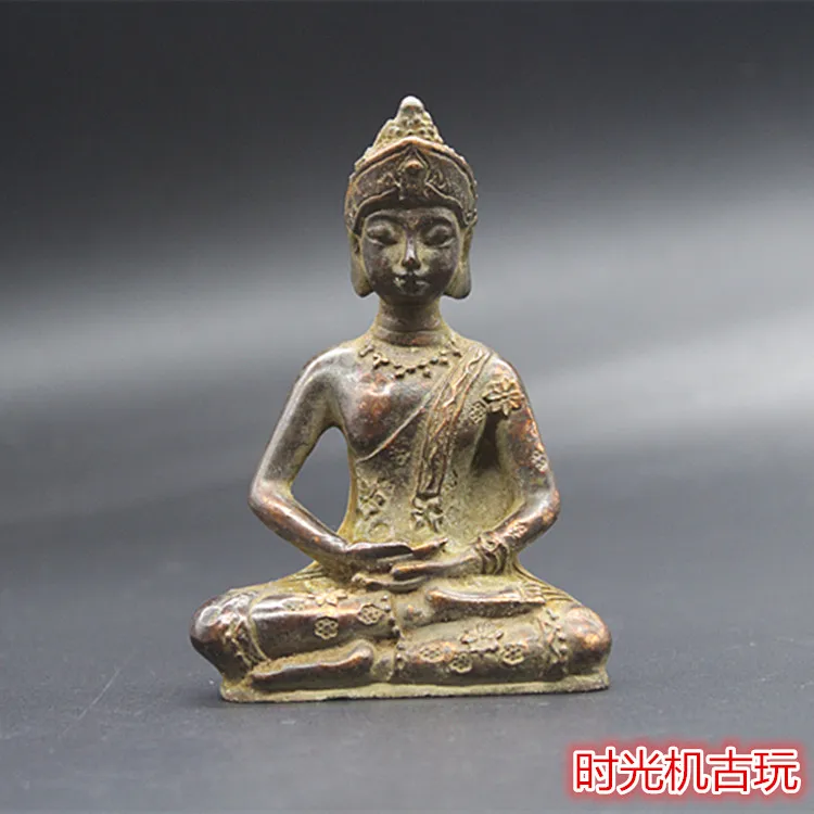 Beautiful Old Tibet Tibetan Bronze Buddhism Buddha statue Exorcism peace wealth