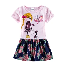 Girls Dress Children Dresses Flower Tutu Princess Kids Dresses Clothing Summer Clothes Girls Floweral Dress H7112 w l monsoon baby girls dress with sashes 2017 autumn brand princess dress girls clothing flower kids dresses children clothes