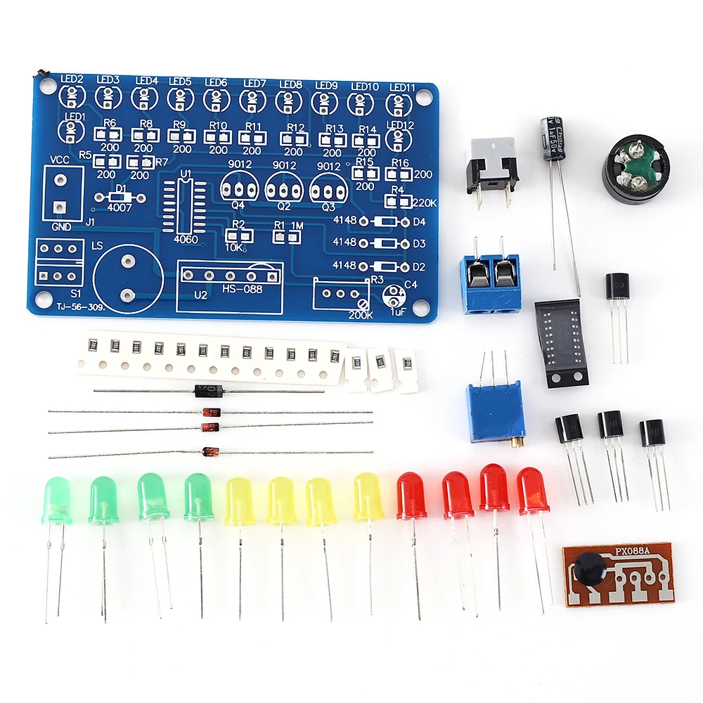 Электронный набор для самостоятельной сборки музыкальная схема светодиодный мигающий модуль электронные компоненты