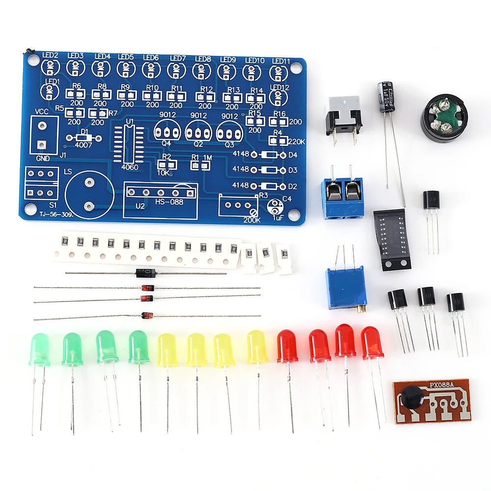 Electronic DIY Kit Music Circuit LED Flashing Module Electronic Components Suite