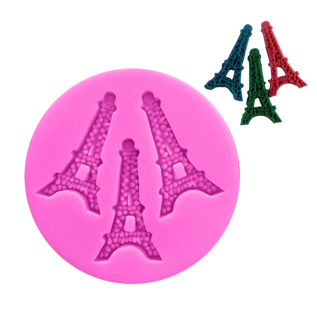 

1PC Paris Eiffel Tower Silicone Cake Fondant Mold for Cake Decoration Gum Paste Chocolate Mould Cake Decorating Tools Bakeware